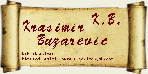 Krasimir Buzarević vizit kartica